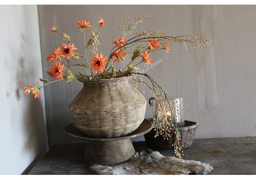 Zijden Daisy tak orange 59 cm