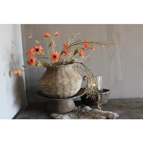 Zijden Daisy tak orange 59 cm 