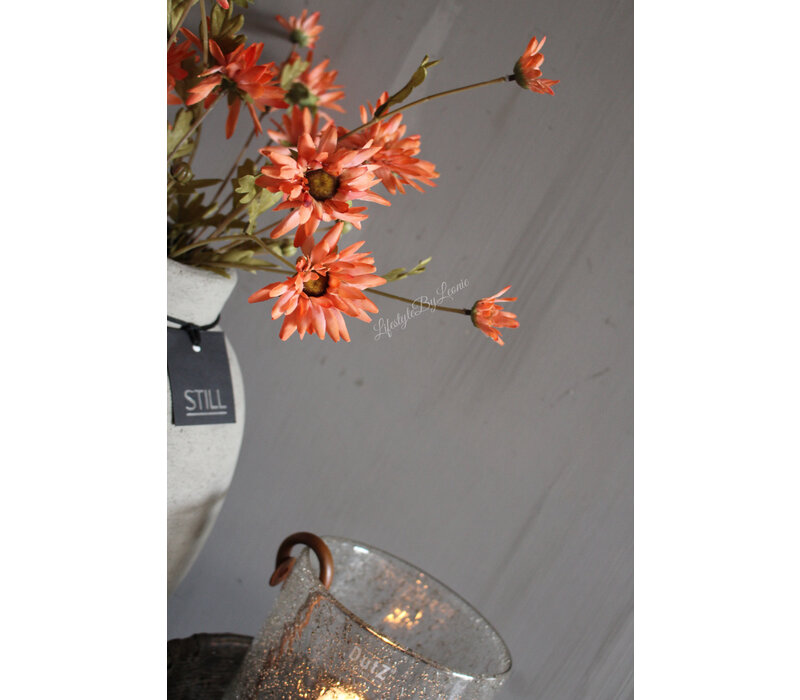 Zijden Daisy tak orange 59 cm
