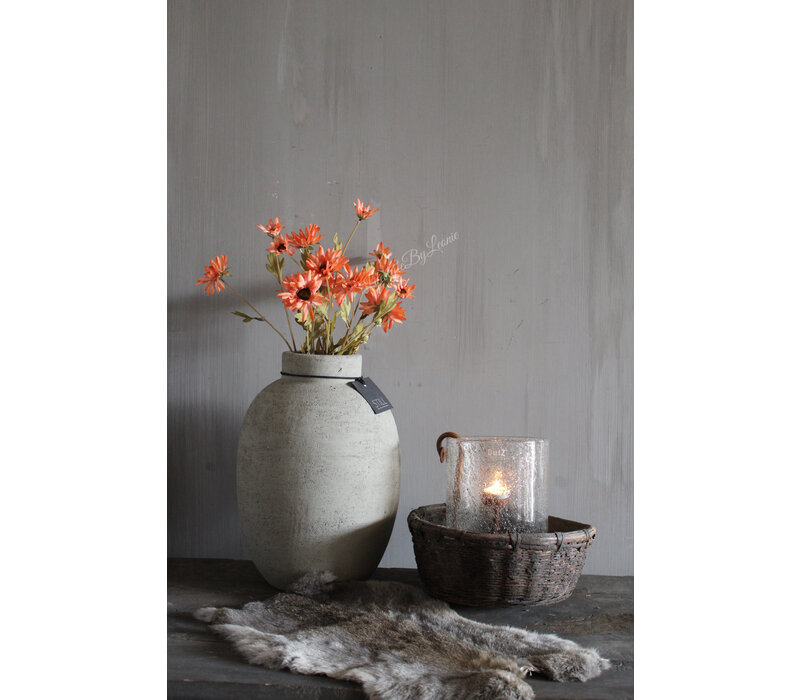 Zijden Daisy tak orange 59 cm