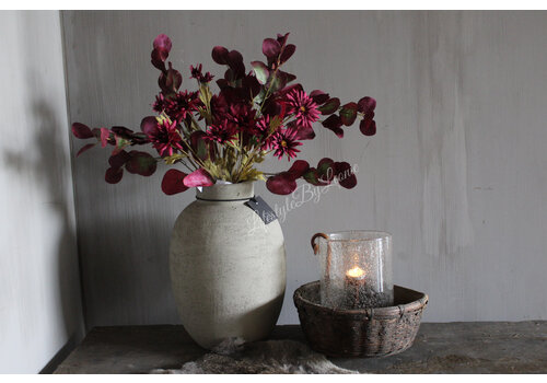 Zijden Daisy tak burgundy 59 cm