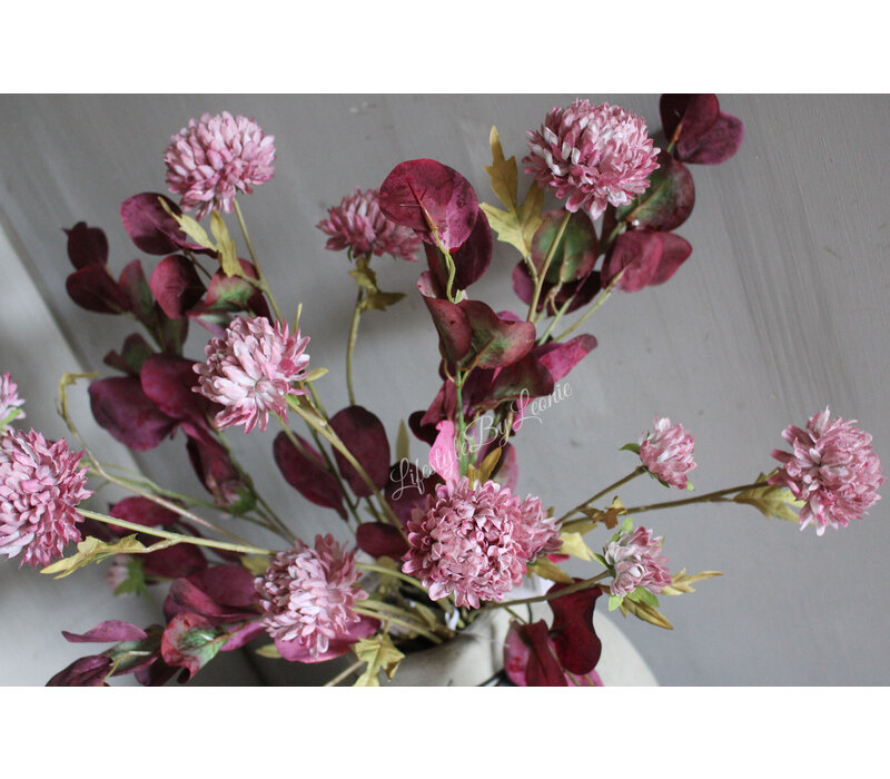 Zijden Aster tak light purple 70 cm