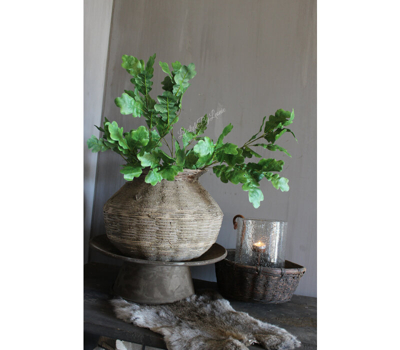 Authentieke rattan  Indiase pot