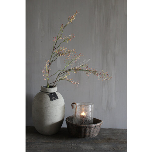 Namaak Rozenbottel tak light pink 110 cm 