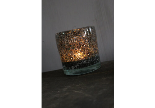Dutz DUTZ bubbels windlicht Galaxy grey 10 cm