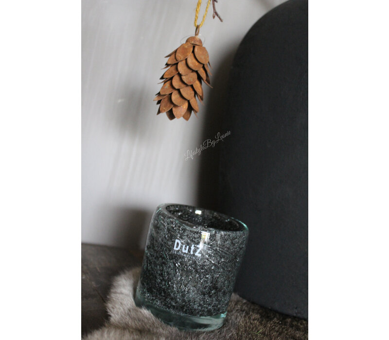 DUTZ bubbels windlicht Galaxy grey 10 cm