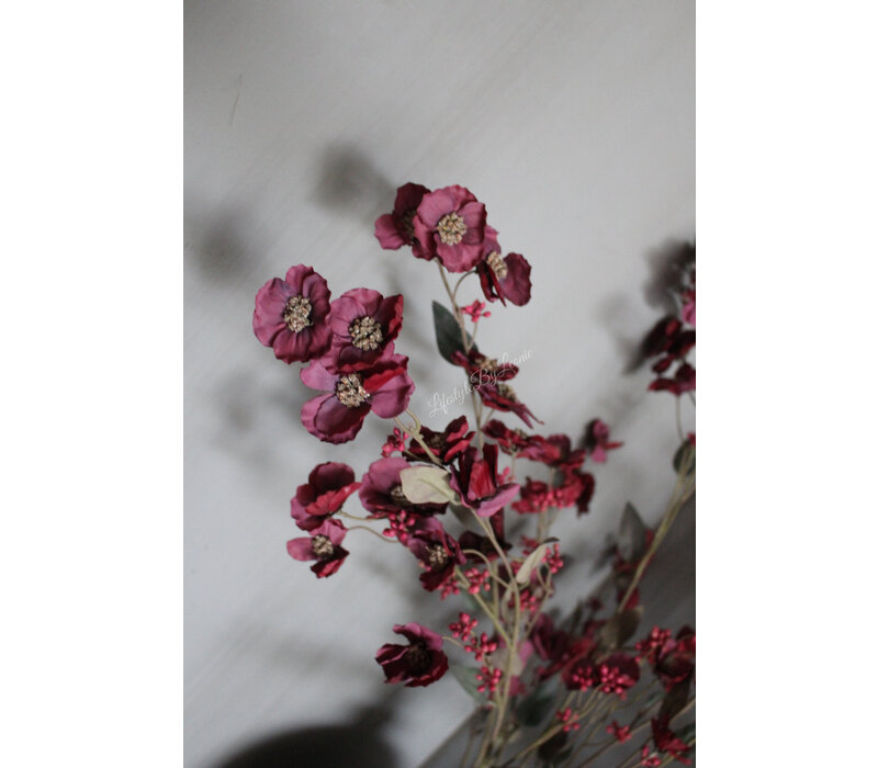 Brynxz Hibiscus tak aubergine 100 cm