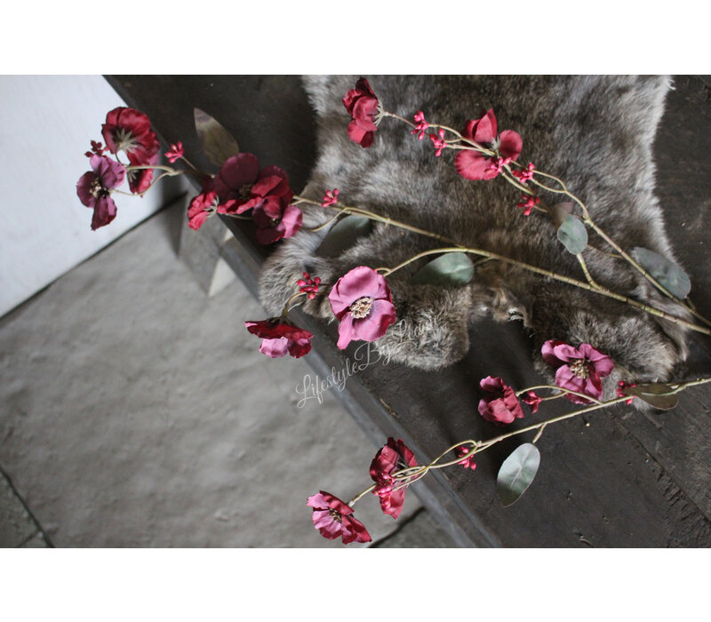 Brynxz Hibiscus tak aubergine 100 cm