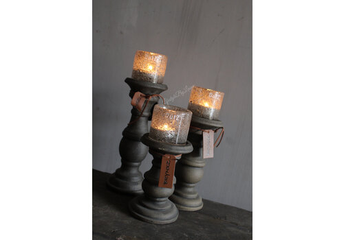Brynxz Brynxz baluster kandelaar Brown 15 cm