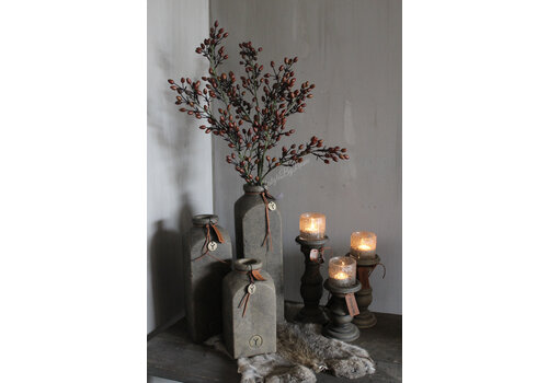 Brynxz Brynxz baluster kandelaar Brown 20 cm