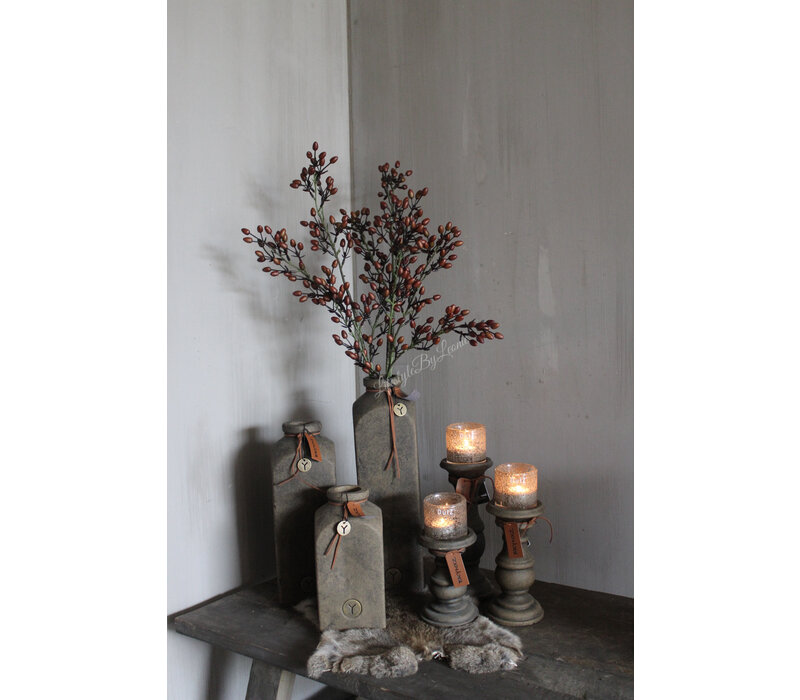 Brynxz baluster kandelaar Brown 20 cm