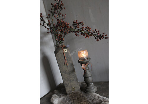 Brynxz Brynxz baluster kandelaar Brown 25 cm