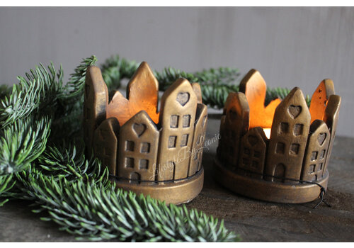 Brynxz Brynxz waxinelichthouder Circle of house 9 cm