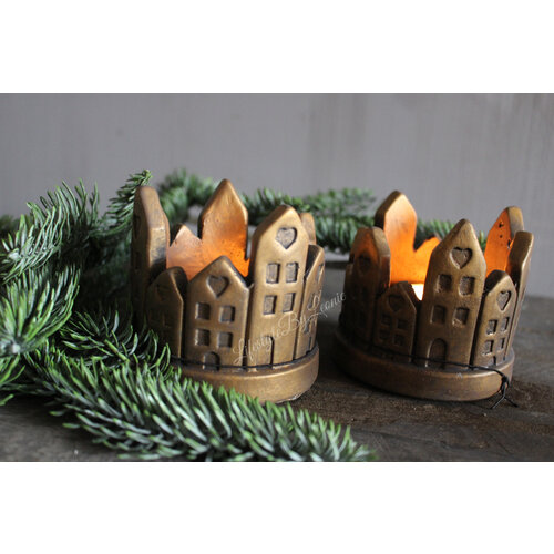 Brynxz waxinelichthouder Circle of house 9 cm 