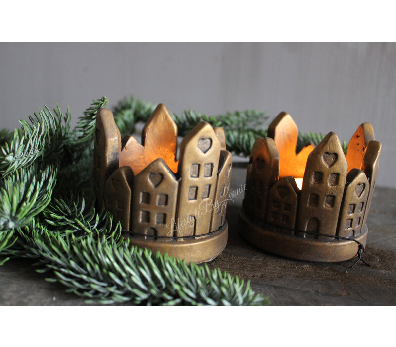 Brynxz waxinelichthouder Circle of house 9 cm