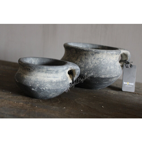 Brynxz set waxinelichtbakjes Ancient clay 21 cm 