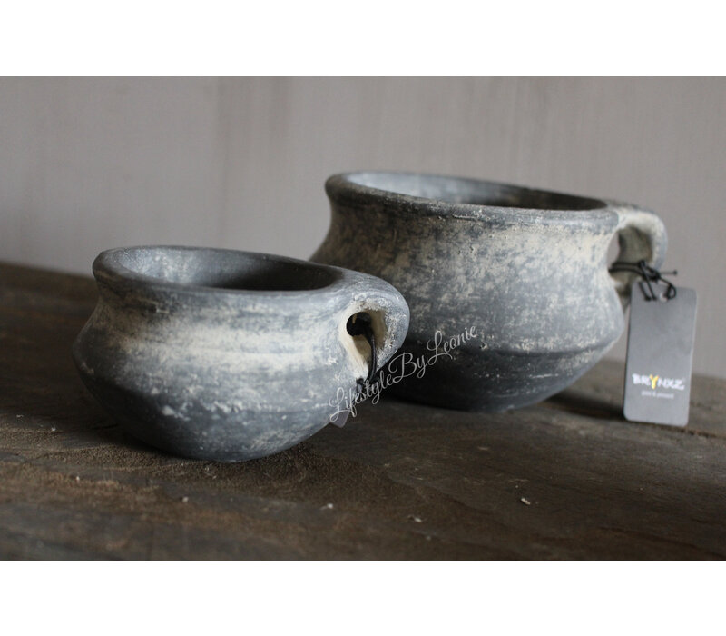 Brynxz set waxinelichtbakjes Ancient clay 21 cm