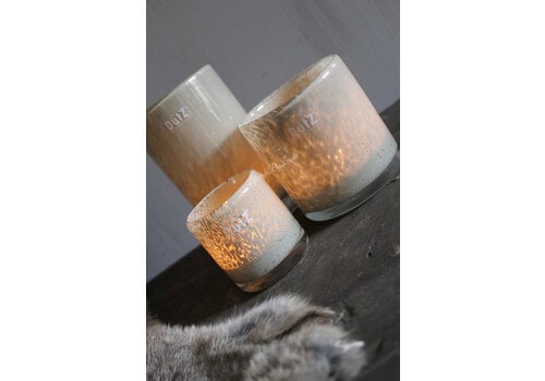 Dutz DUTZ cilinder windlicht taupe 15 x 10 cm