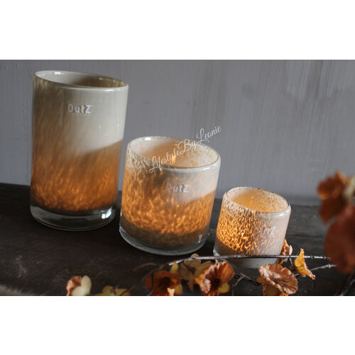 DUTZ cilinder windlicht taupe 7 x 7 cm  DUTZ cilinder windlicht taupe 7 x 7 cm