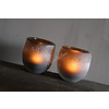 Dutz DUTZ round windlicht Amber mat 10 x 10 cm