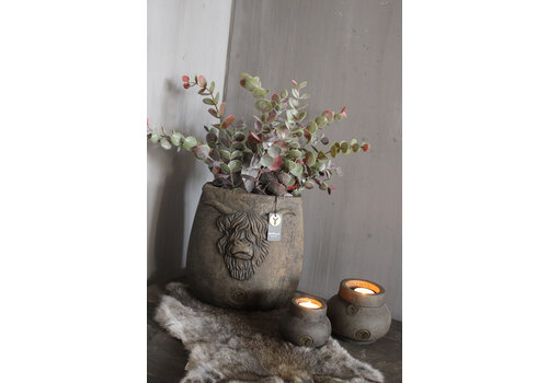 Brynxz Brynxz ovale stenen pot scotty Brown 25 cm