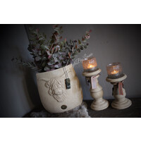 Brynxz ovale stenen pot Scotty Taupe 25 cm