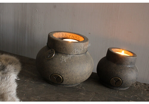 Brynxz Brynxz tealight cup boost Brown 10 cm