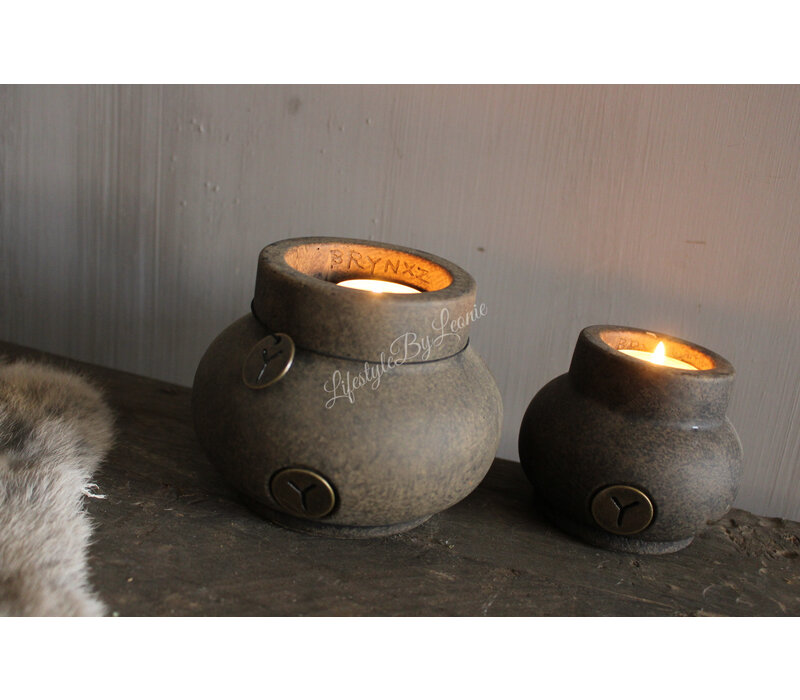 Brynxz tealight cup boost Brown 10 cm