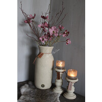 Brynxz hoge fles met touw Taupe 37cm