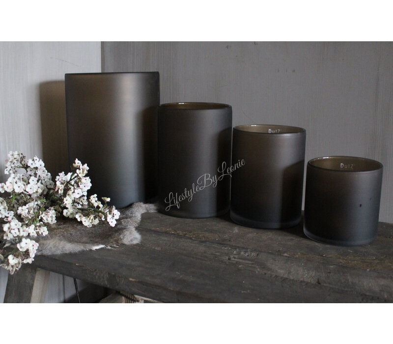 DUTZ cilinder windlicht Topaz mat 30 x 22 cm