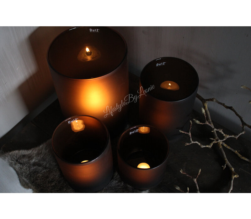 DUTZ cilinder windlicht Topaz mat 30 x 22 cm