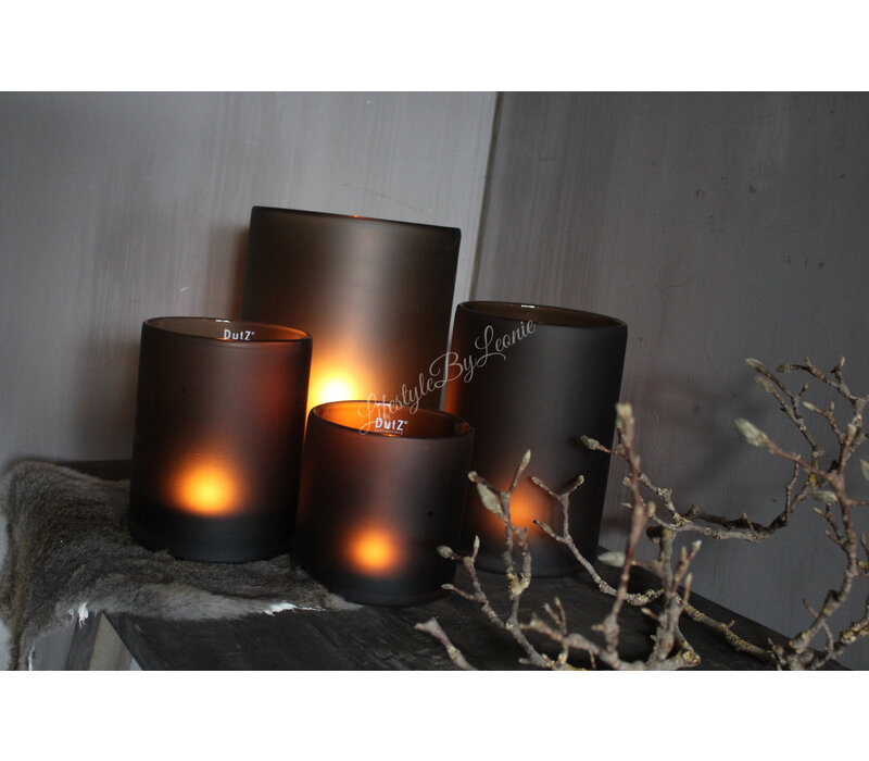 DUTZ cilinder windlicht Topaz mat 30x22cm