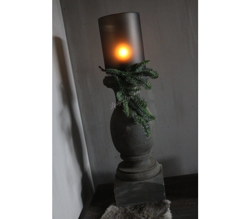 DUTZ cilinder windlicht Topaz mat 30 x 22 cm