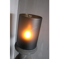 DUTZ cilinder windlicht Topaz mat 30x22cm