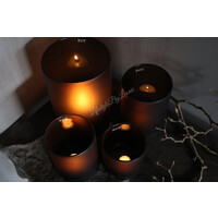 DUTZ cilinder windlicht Topaz mat 23 x 16 cm