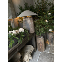 Aura Peeperkorn grote unieke houten vijzel pot