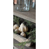 Aura Peeperkorn glazen velours kerstbal ornament medium