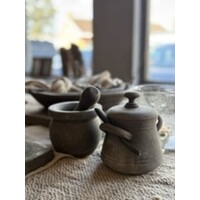 Aura Peeperkorn houten vijzelpotje met stamper