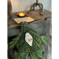 Aura Peeperkorn glazen velours kerstbal druppel small