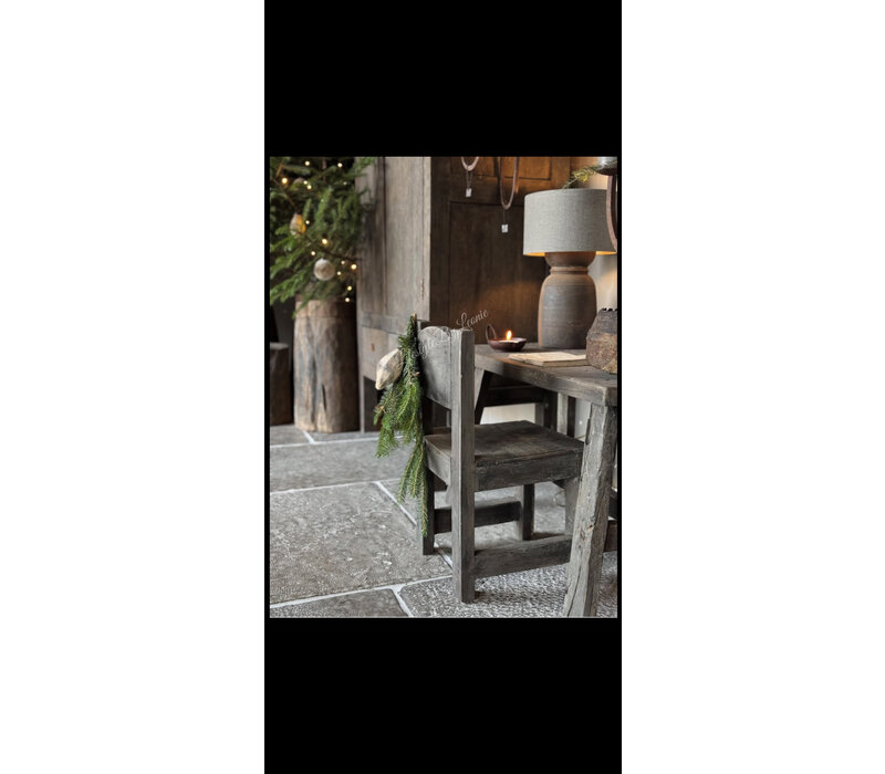 Aura Peeperkorn glazen velours kerstbal druppel large