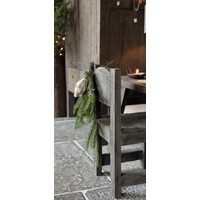 Aura Peeperkorn glazen velours kerstbal druppel large