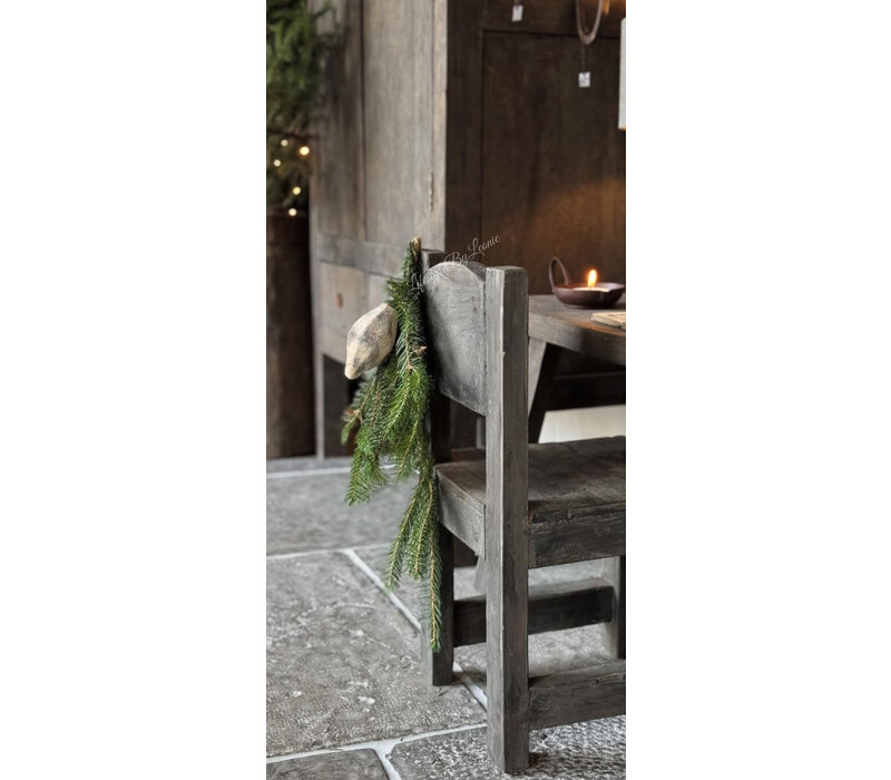 Aura Peeperkorn glazen velours kerstbal druppel large