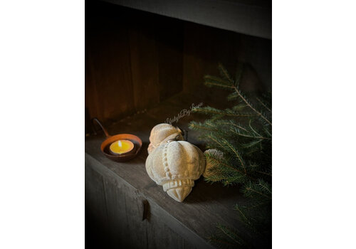 Aura Peeperkorn Aura Peeperkorn glazen velours kerstbal ornament small