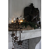 Metalen roestige ster aan touw 10cm