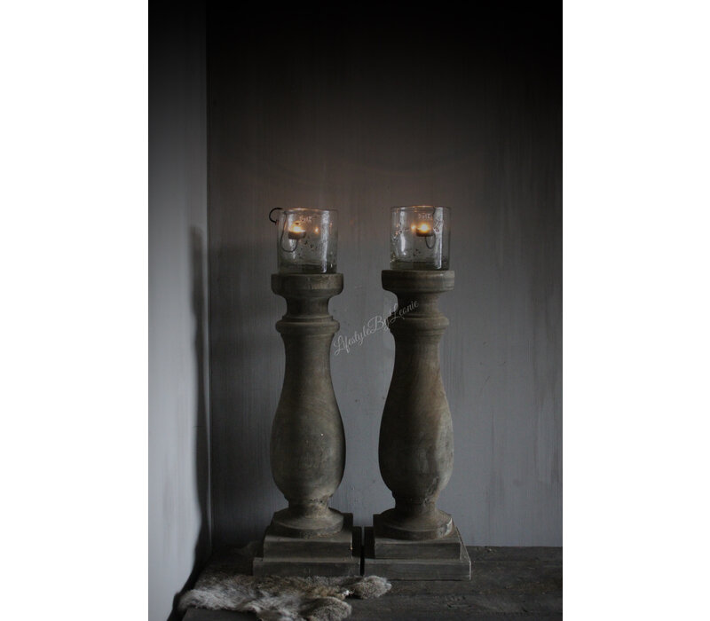 Aura Peeperkorn sierlijke baluster kandelaar Beau 70cmH