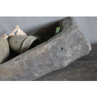 Aura Peeperkorn donker houten trog Antiek