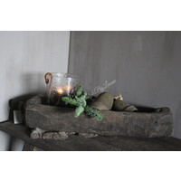 Aura Peeperkorn donker houten trog Antiek