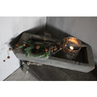 Aura Peeperkorn donker houten trog Antiek