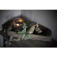 Aura Peeperkorn donker houten trog Antiek