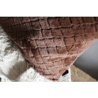 Kussen Ayla chocolate brown 45 x 45 cm